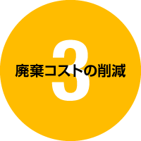 廃棄コストの削減